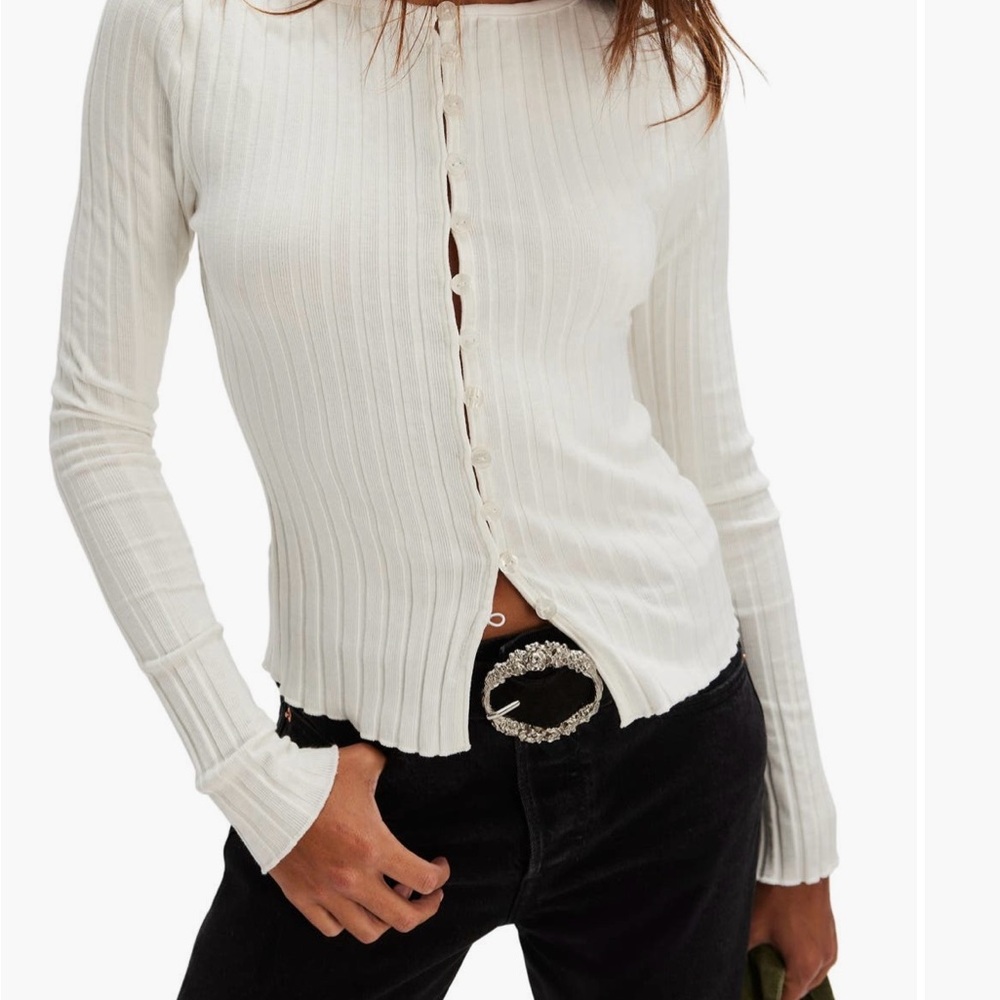 Free People Tilly Rib Long Sleeve
Button-Up Top